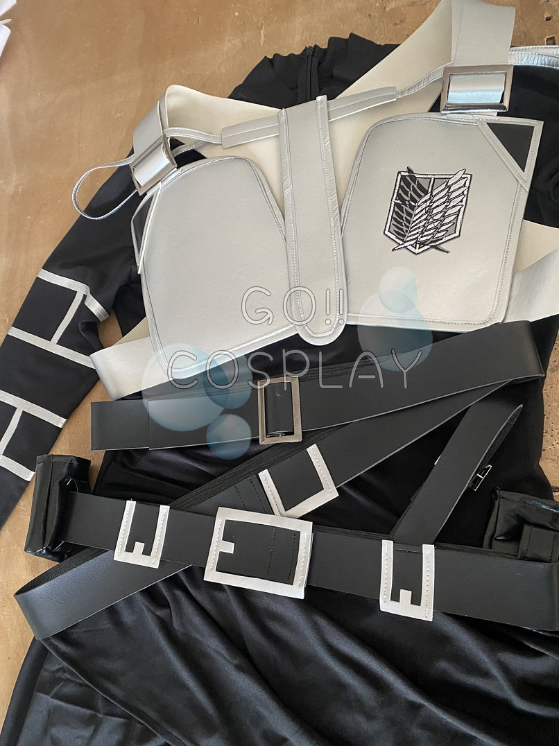 Customize Attack on Titan Mikasa Ackermann Black Scout Regiment Uniform