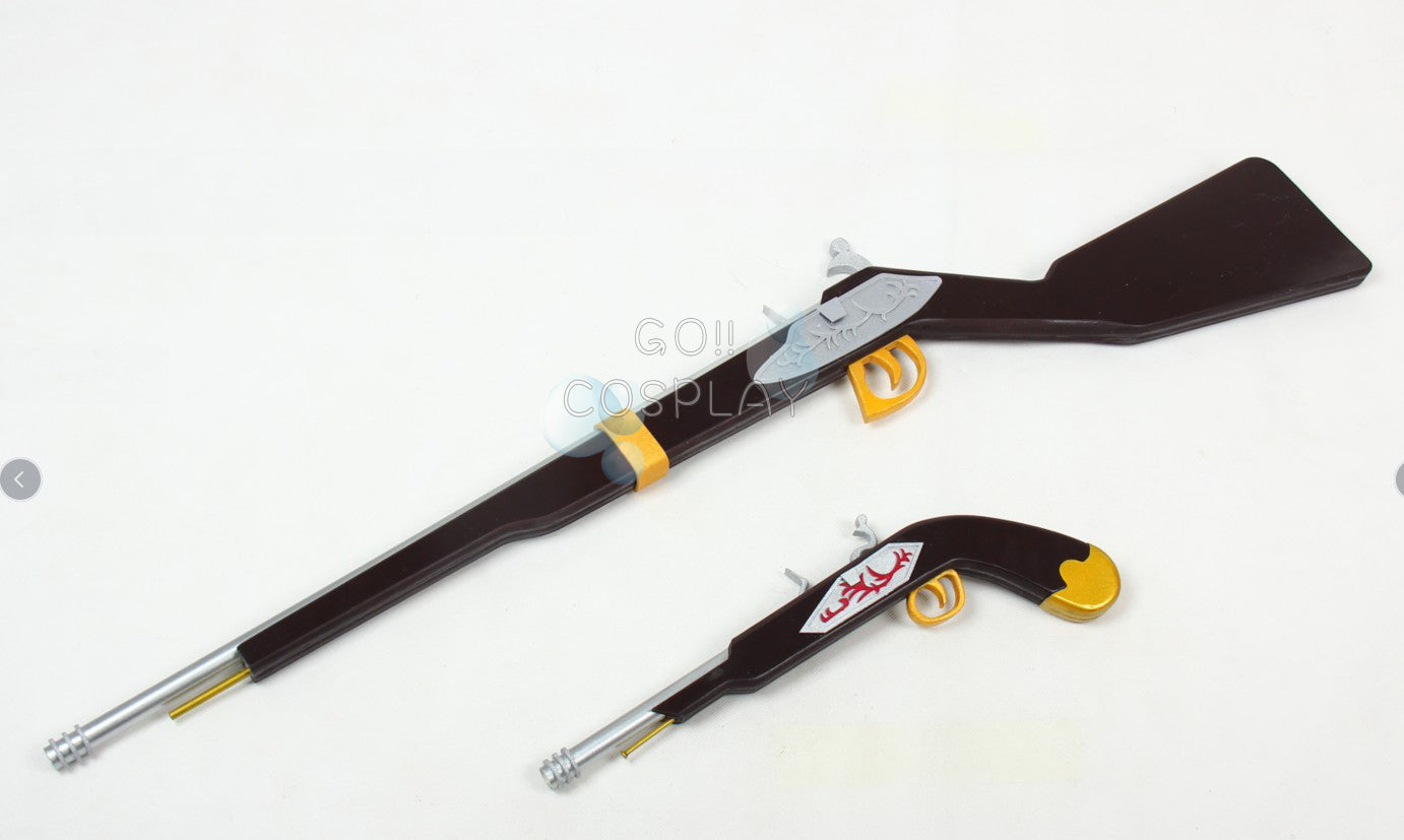 Date A Live Kurumi Tokisaki Flintlock Pistol Musket Replica Props
