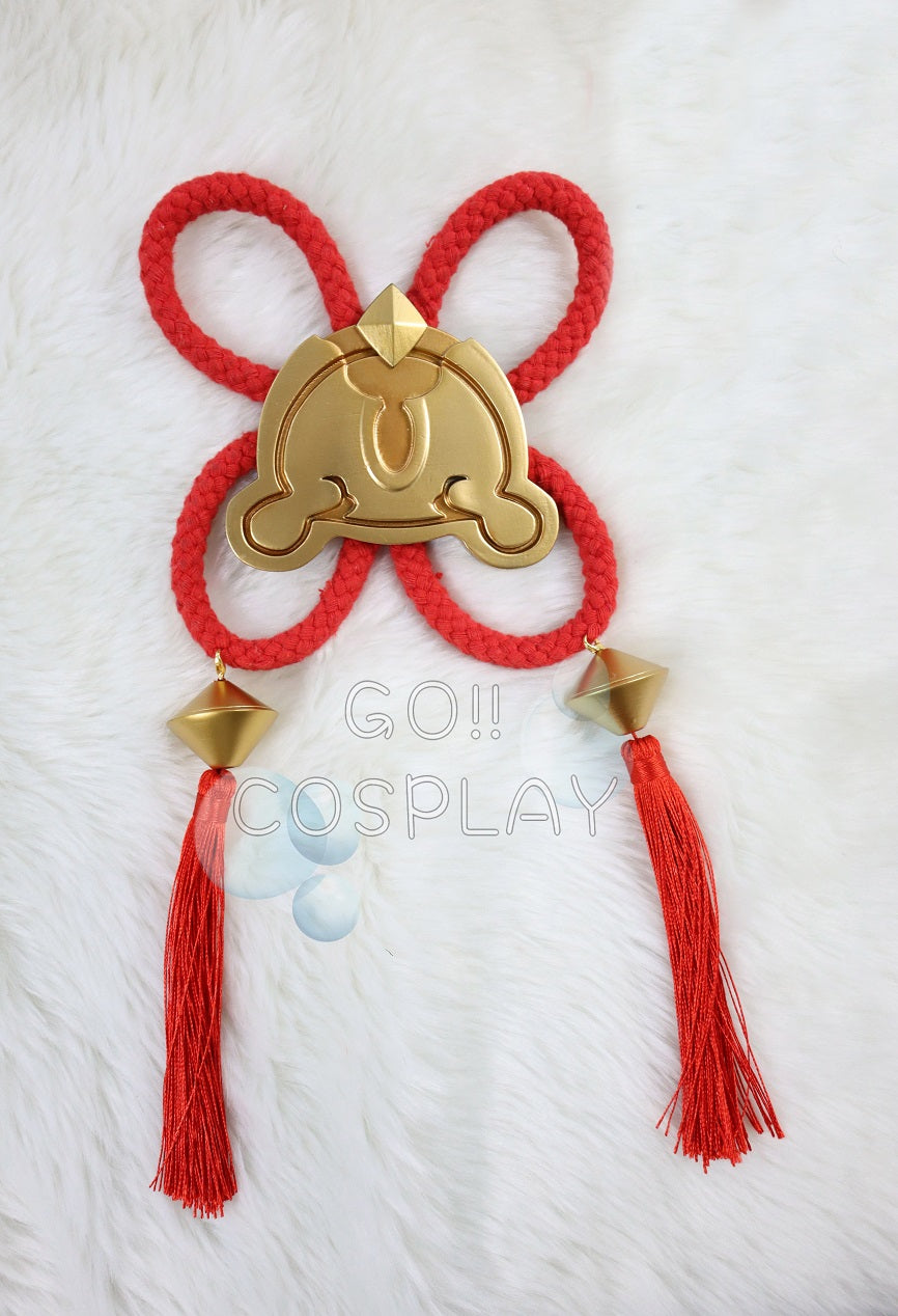 Yun Jin Geo Vision Accessory on right Chest, Belt and 2 Pairs of Accessory on Headwear