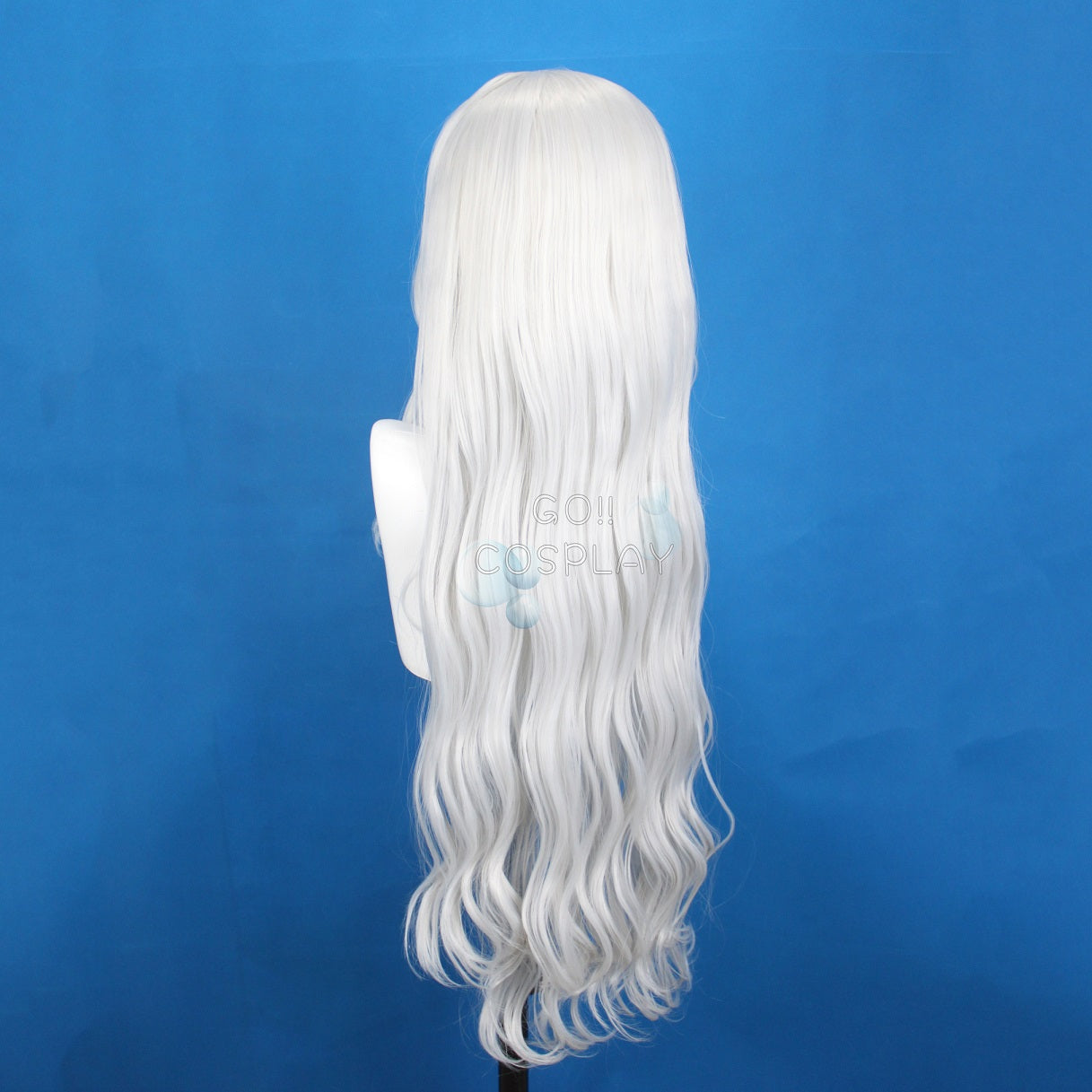 Muzan Combat Form Silver White 80cm Wig Cosplay