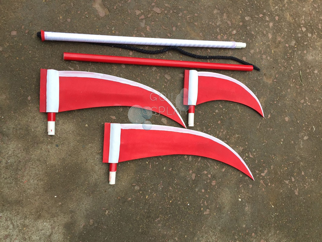 Naruto Shippuden Hidan Triple-Bladed Scythe Cosplay Prop