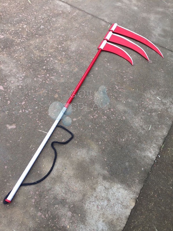 Naruto Shippuden Hidan Triple-Bladed Scythe Cosplay Prop