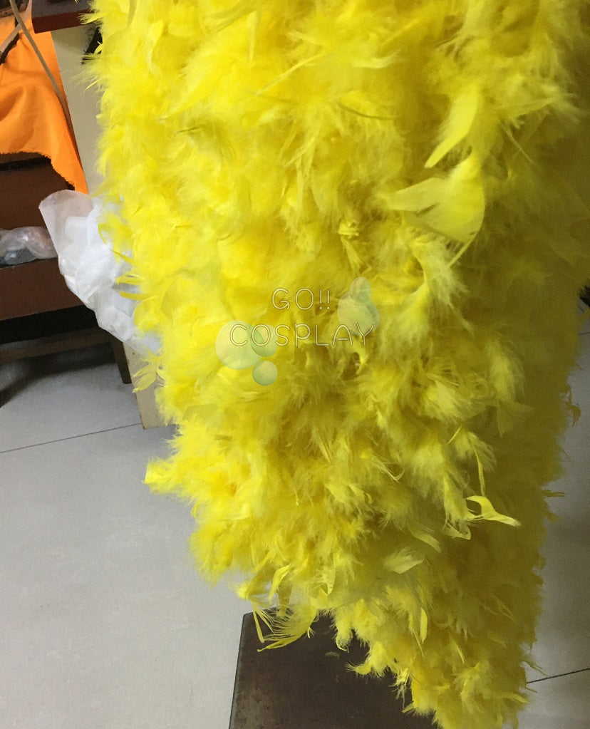 Marshall D. Teach Blackbeard Yellow Feather Coat Cosplay for Sale