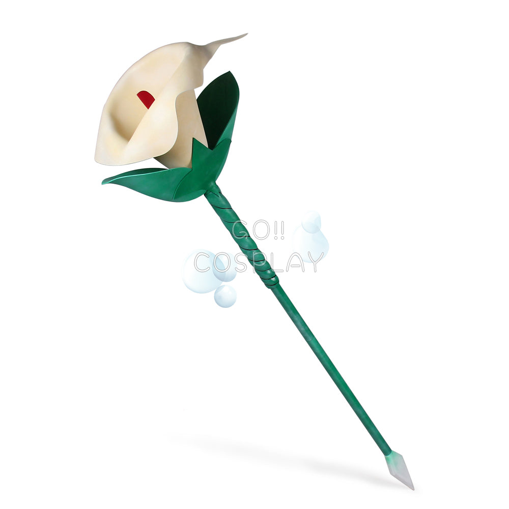 White Lily Cookie Staff Cookie Run: Kingdom Cosplay Buy – Go2Cosplay