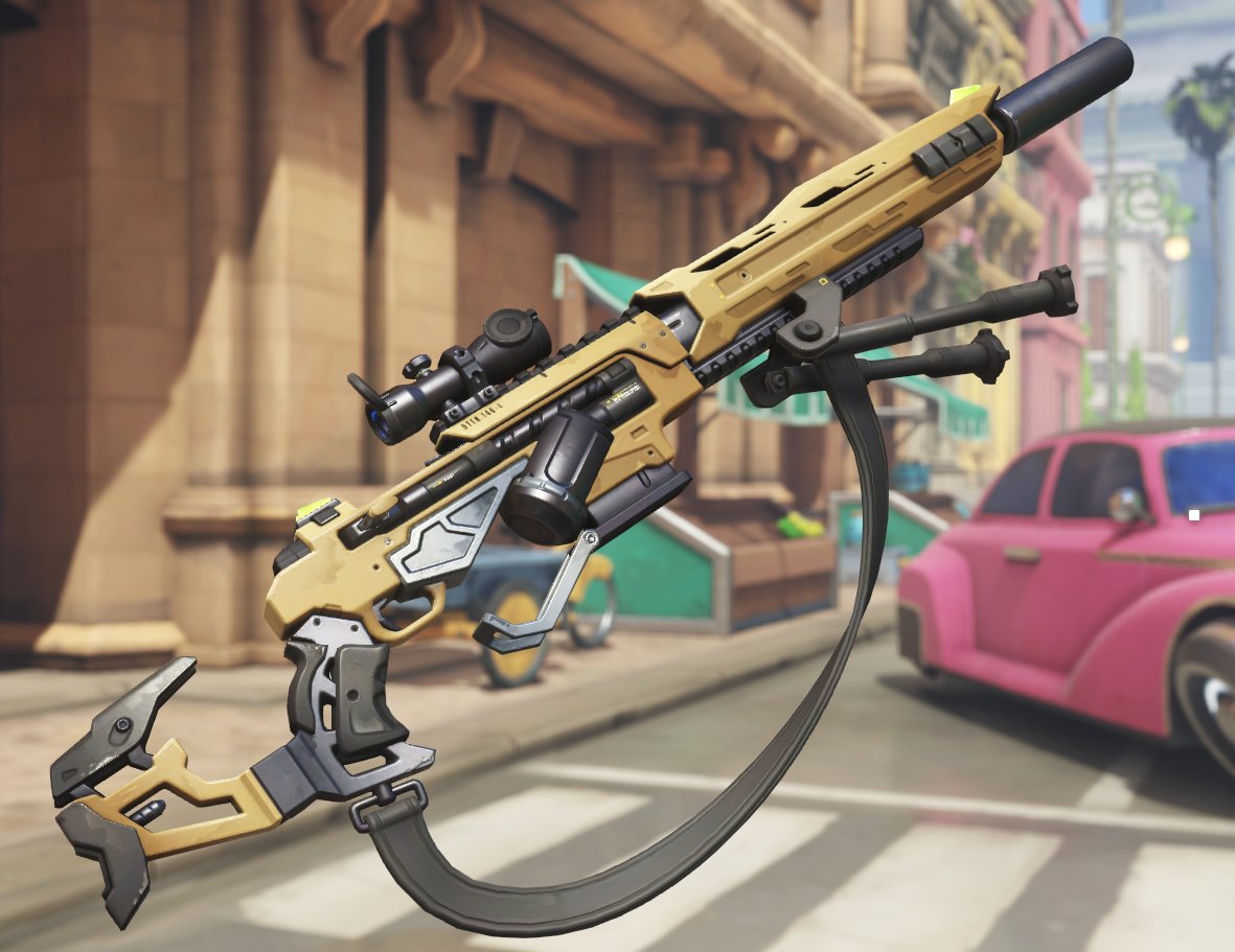 Overwatch Ana Replica Biotic Rifle Cosplay Prop