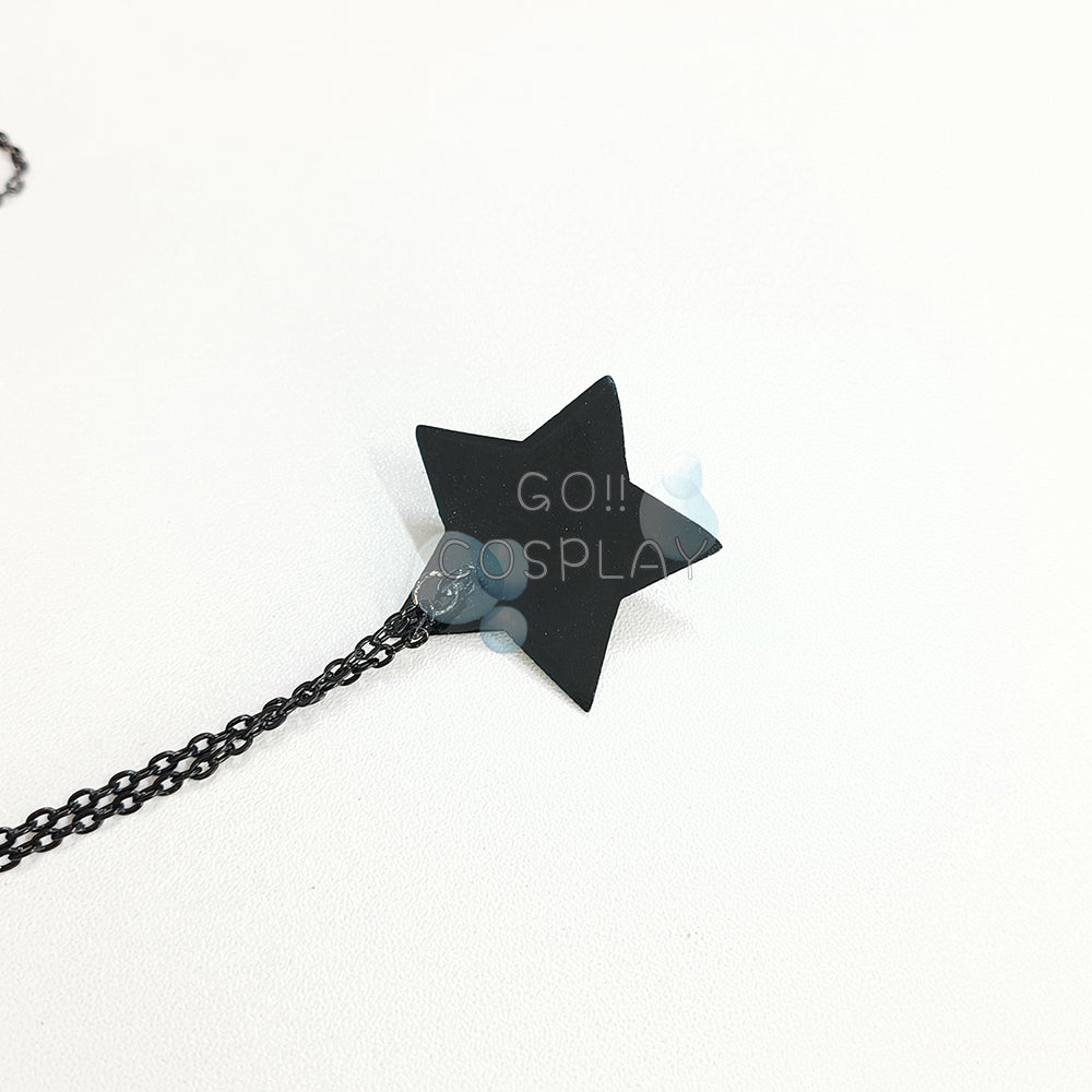 Death Busters Cosplay Black Star Necklace for Sale
