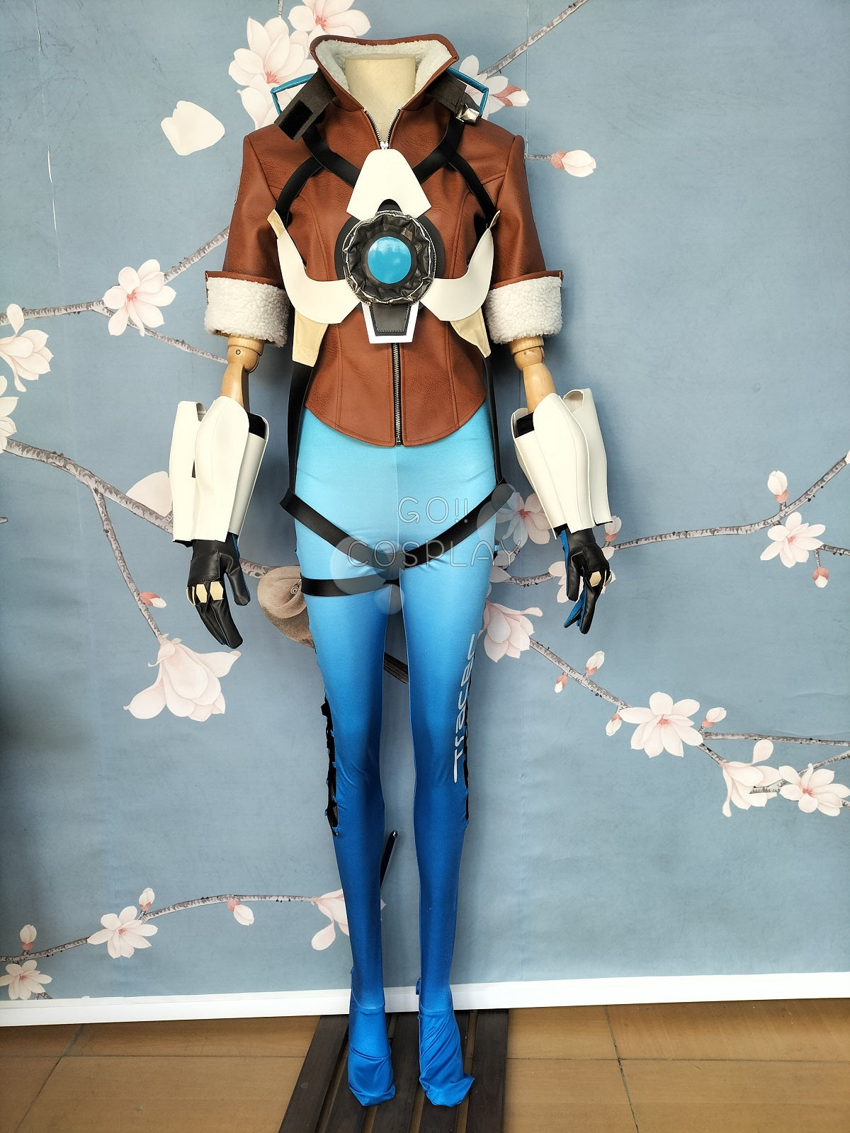 Tracer Royal Blue Overwatch Cosplay Costume
