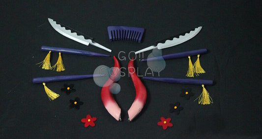 Black Maria Horns Headpiece One Piece Cosplay