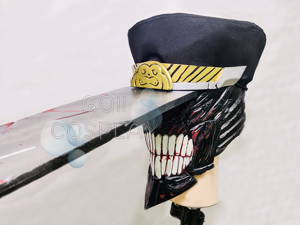 Chainsaw Man Katana Man Helmet Cosplay Prop