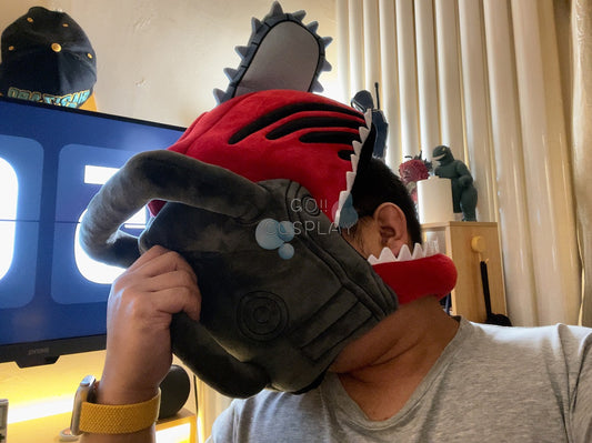 Chainsaw Man Plush Hat Helmet for Sale