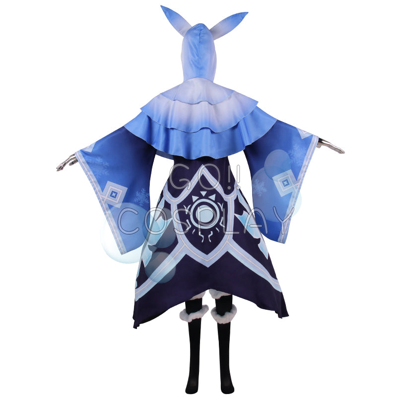 Cryo Abyss Mage Costume Genshin Impact Cosplay for Sale