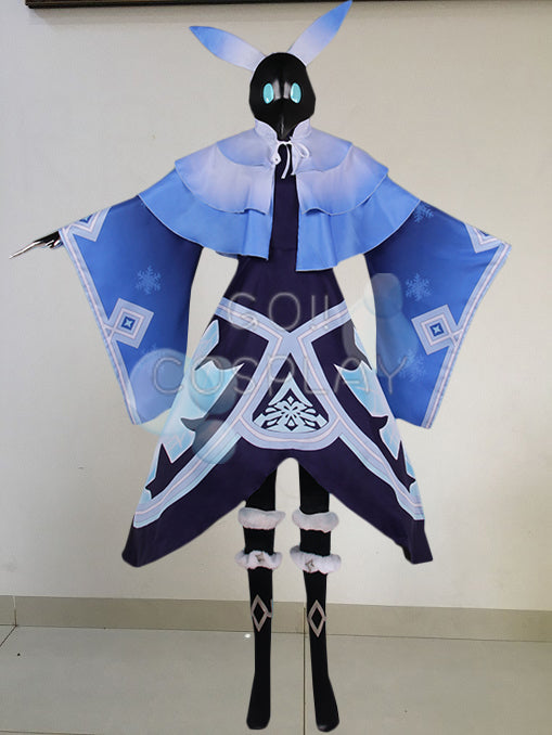 Cryo Abyss Mage Costume Genshin Impact Cosplay