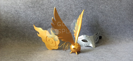 D.Gray Man Allen Walker Crown Clown Mask + Timcanpy