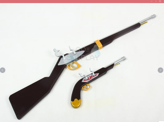 Date A Live Kurumi Tokisaki Flintlock Pistol Musket Replica Props