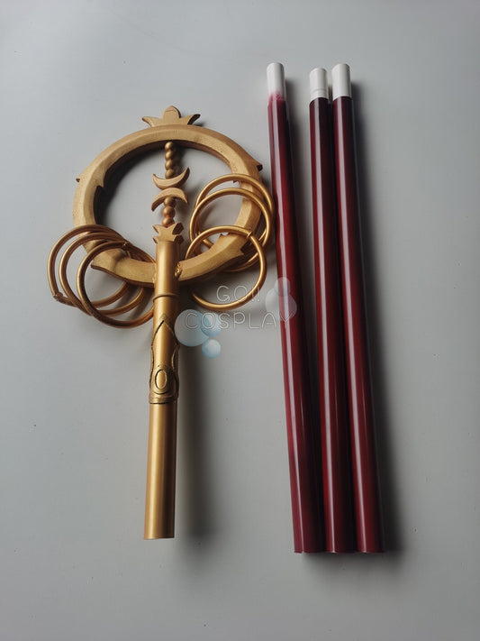 InuYasha Miroku Shakujo Staff Cosplay Prop