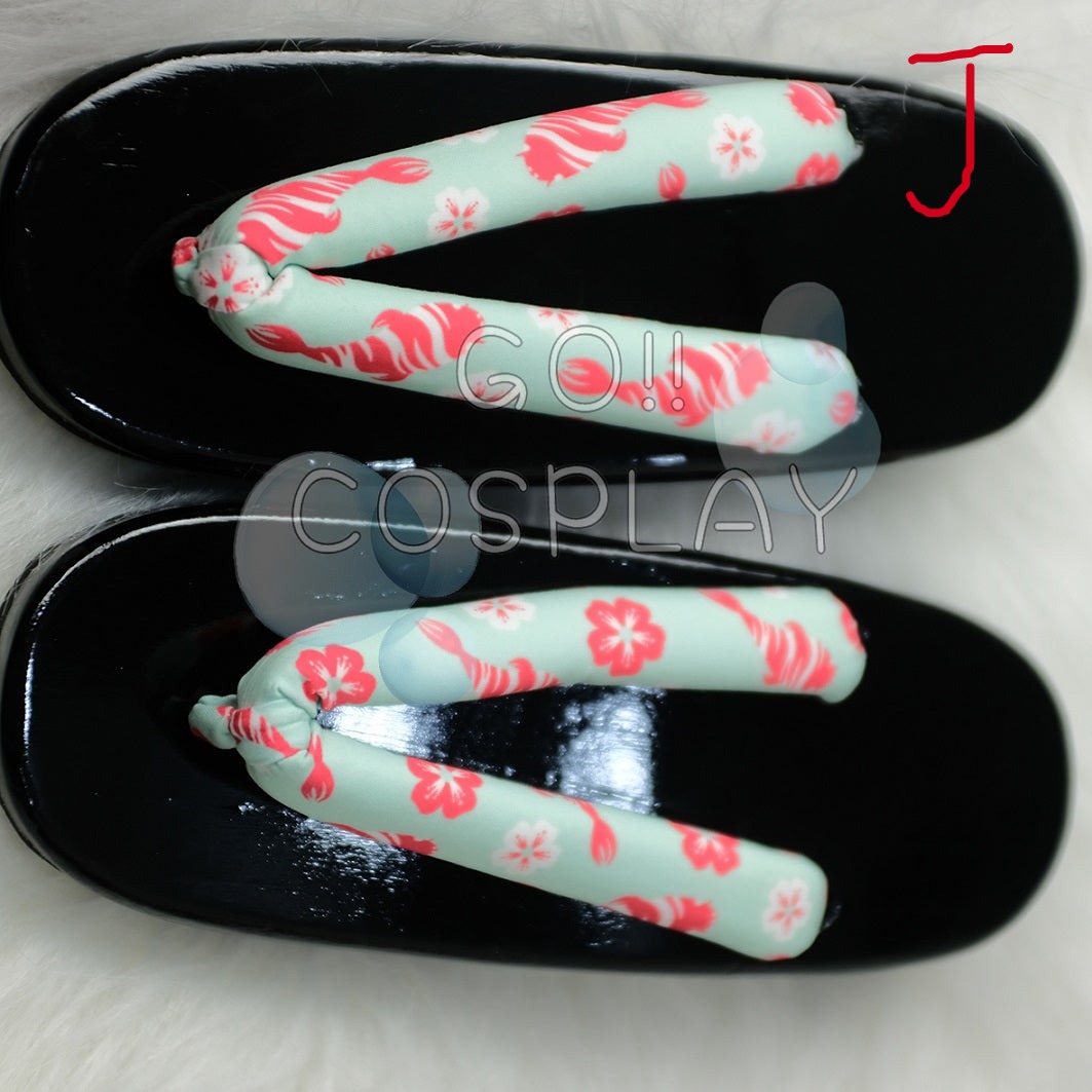 Japanese Wooden Geta Shoes Cosplay for Sale
