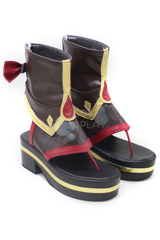 Kuki Shinobu Shoes Genshin Impact Cosplay