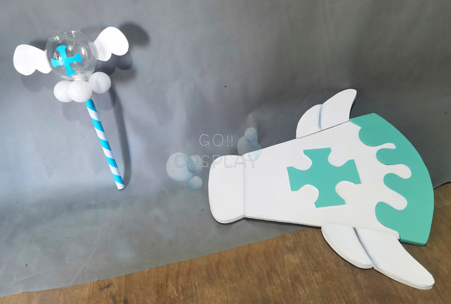 Milk Cookie Staff and Shield Replica Cookie Run: Kingdom Cosplay for Sale