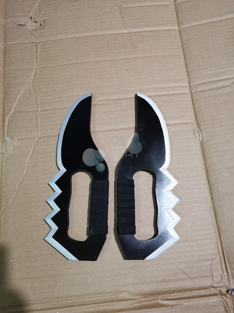 Naruto Shippuden Asuma Sarutobi Chakra Blades Cosplay Props