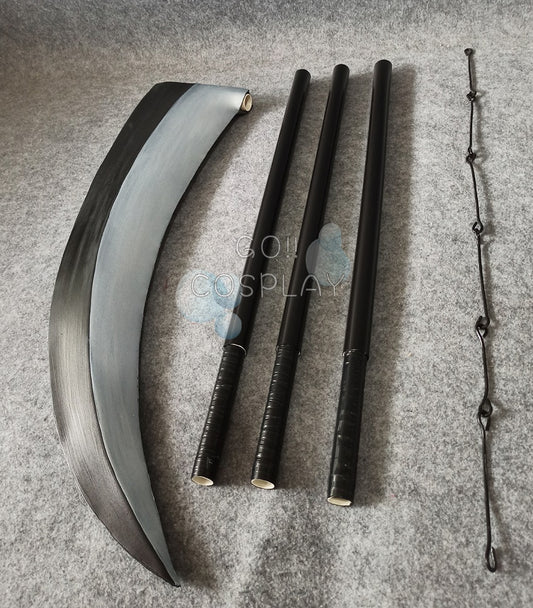Naruto Shippuden Madara Uchiha Weapon Kama Sickle Cosplay Prop