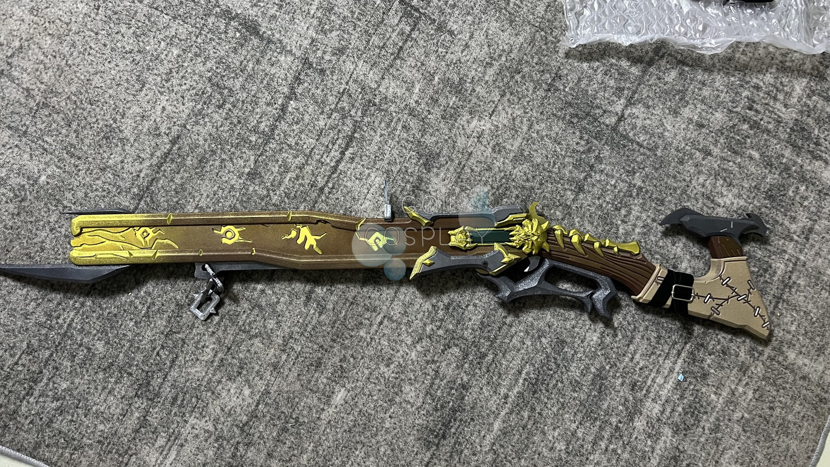 Ashe Warlock Golden Gun Cosplay Prop for Sale