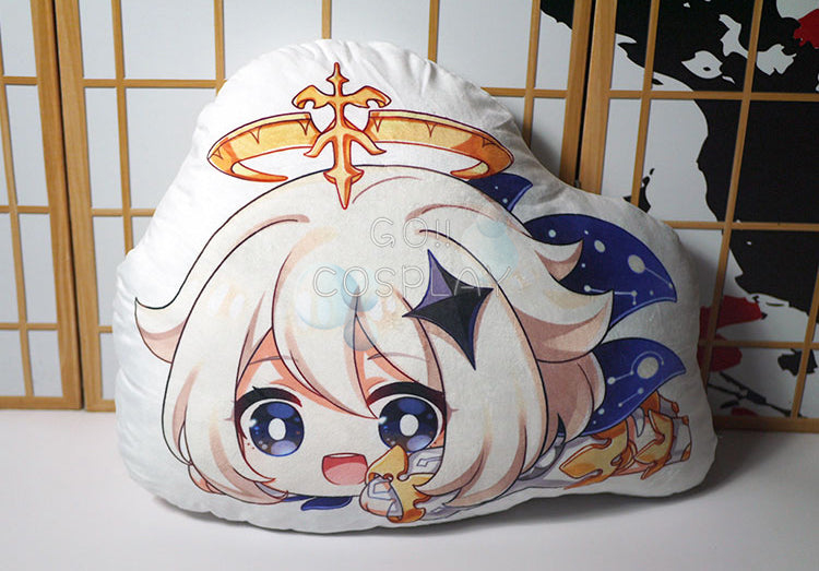 Genshin Impact Paimon Double-Sided Pillow for Sale