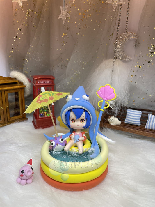 Pool Party Lulu Clay Chibi Figure League of Legends