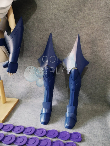 Saint Seiya Ikki Saint Cloth Purple Shoes Cosplay Boots