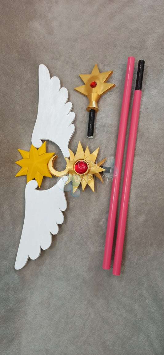 Sakura Cosplay Sun-Moon Form Staff Buy