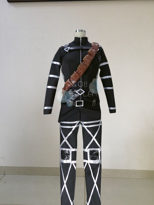 Sasha Braus Costume Black Scout Regiment Uniform Attack on Titan Cosplay