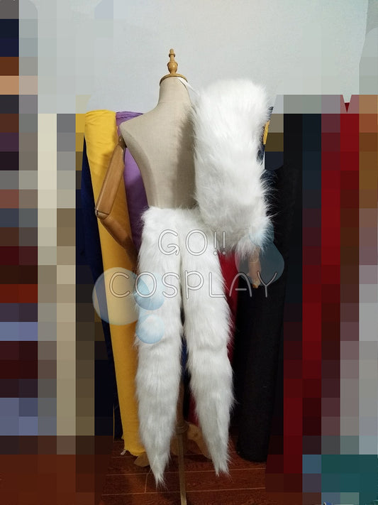 Setsuna Tails And Fur Over Her Shoulder Cosplay