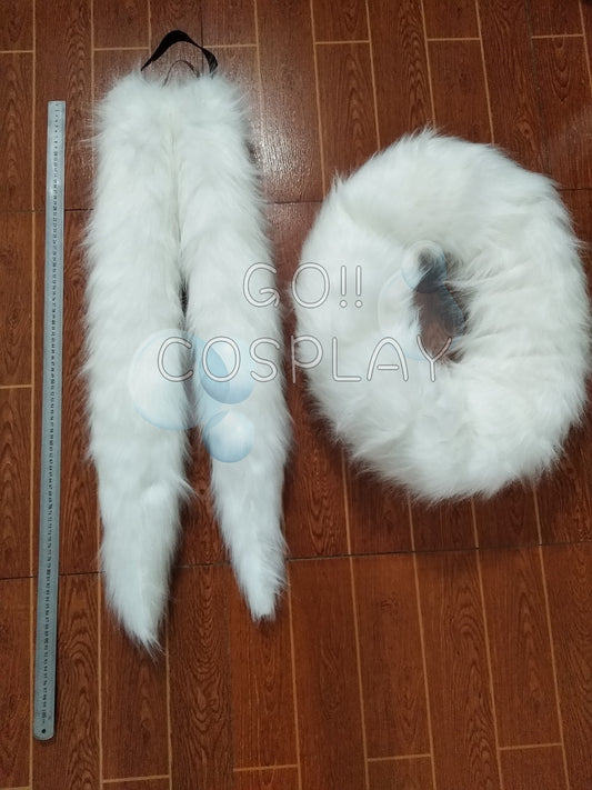 Setsuna Tails And Fur Over Her Shoulder Hanyo no Yashahime Cosplay