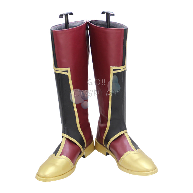 LOL Arcane Silco Cosplay Artificial Leather Boots for Sale