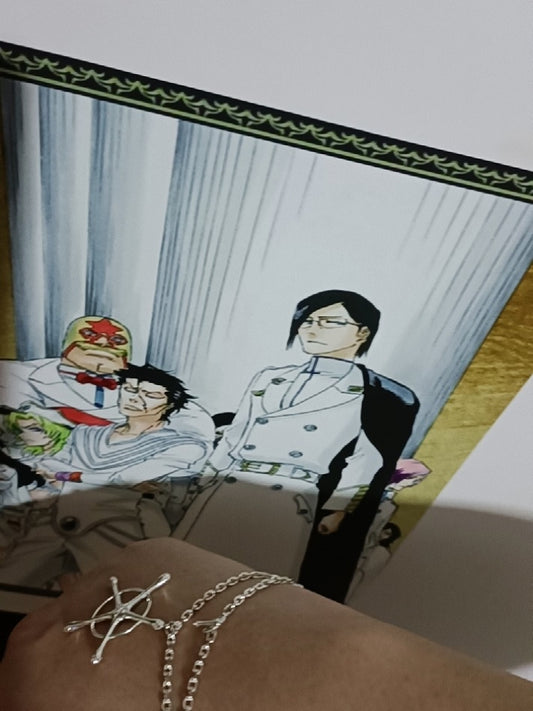 Uryu Pentacle Cross Ginrei Kojaku Bracelet Bleach Cosplay Accessory