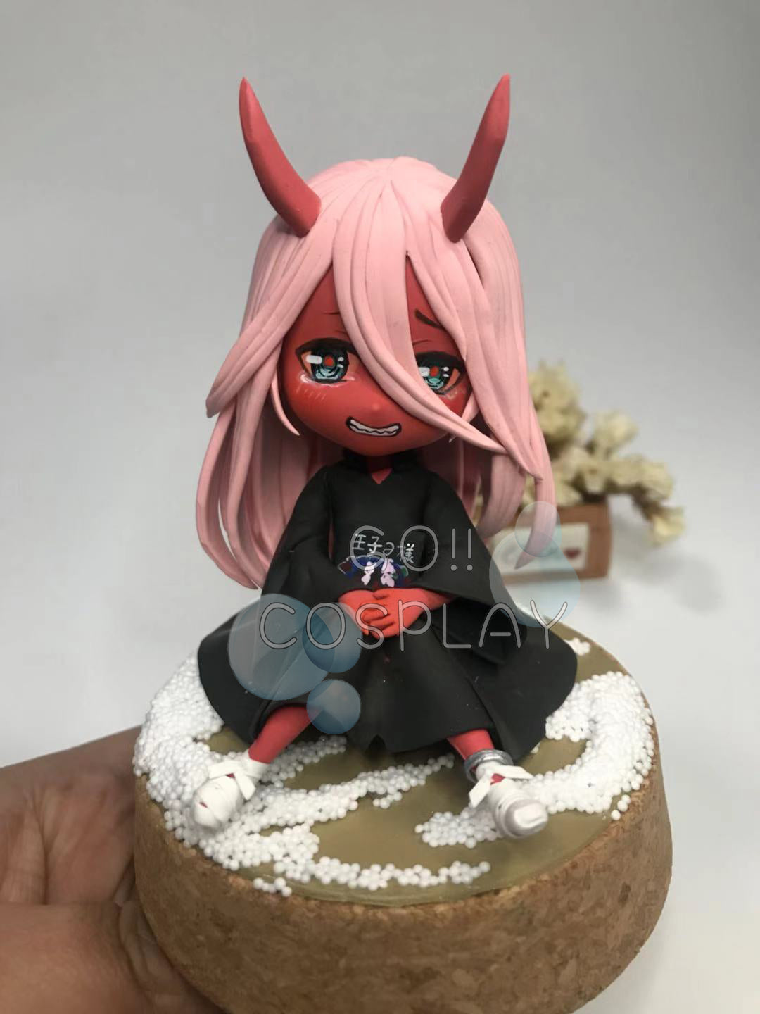 Young Zero Two 002 Chibi Clay Figure Darling in the Franxx